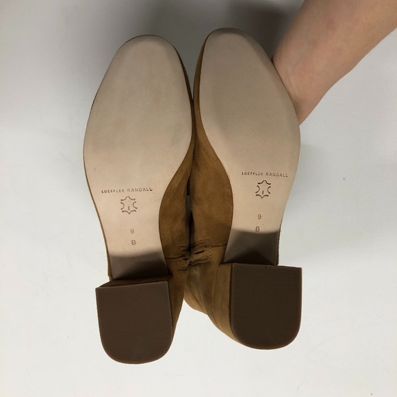 LOEFFLER RANDALL Suede Carter Camel Ankle Boots - Picture 5 of 8